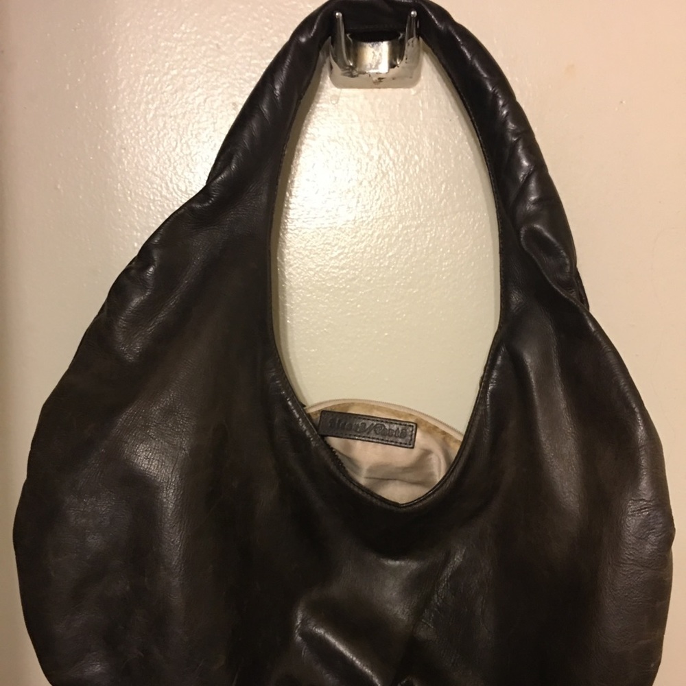 Leather bag brown of hearts ♥️